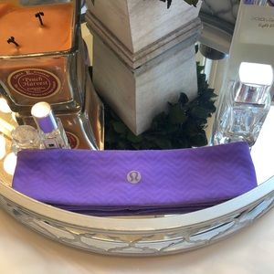Purple chevron lululemon flyaway tamer headband